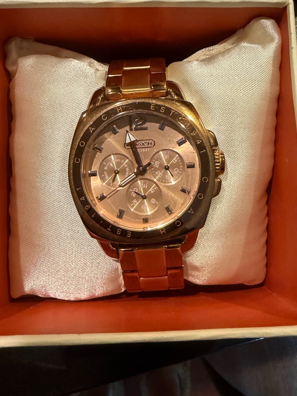 Rose Gold Coach watch
